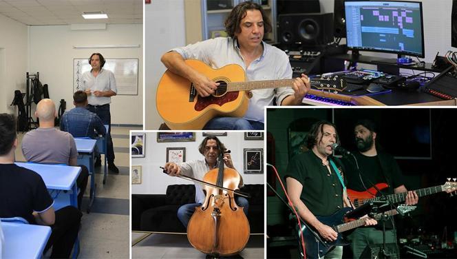 Gündüz sınıfta gece sahnede... ‘Rockçı Profesör’