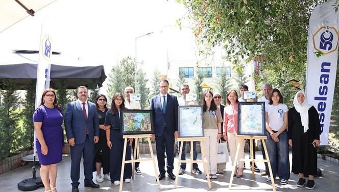 Liselilerin gözünden 'Çevre Resim Yarışması'