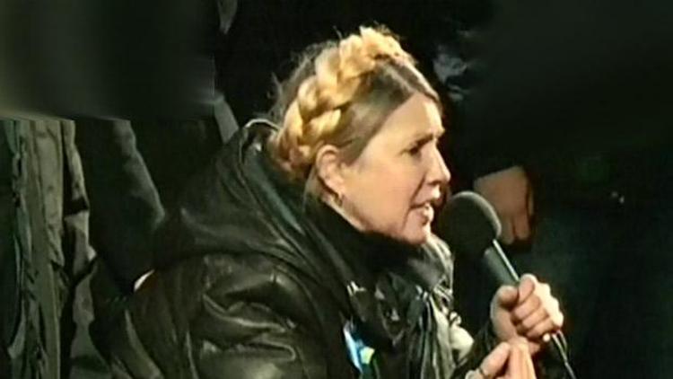 Yulia Timoşenko Maidan Meydanında