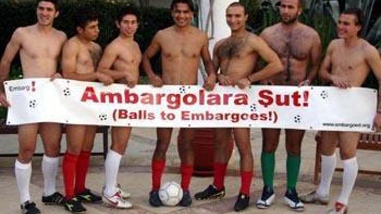 KKTCli futbolculardan Ambargolara Şut