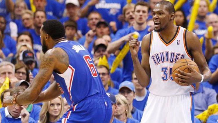 Durant ve Westbrook istedi, Oklahoma seriyi eşitledi