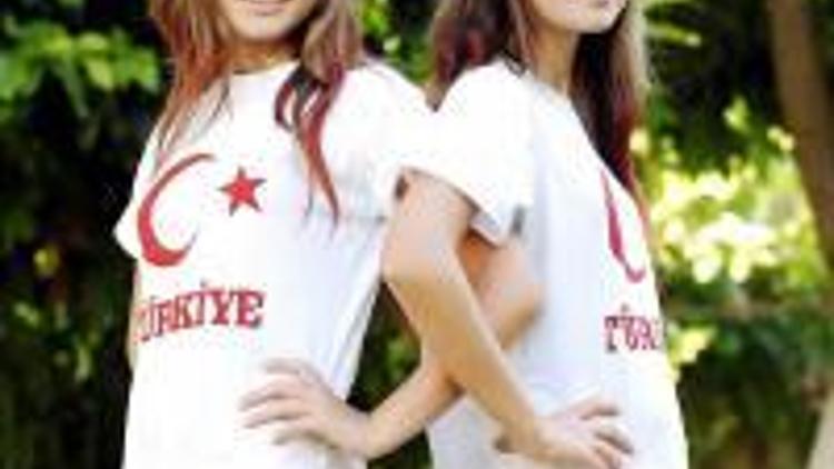 Güzellik yarışmasında 14lük Türk ikizler