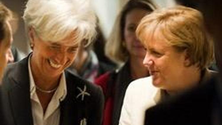 Merkel, Lagarde ile buluşuyor