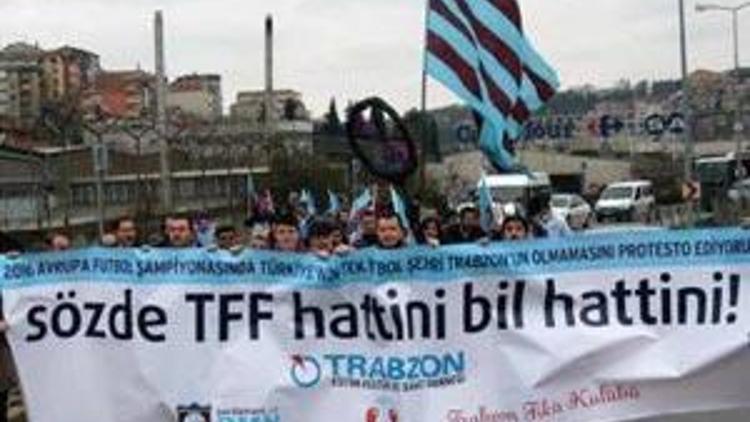 Trabzondan TFF protestosu