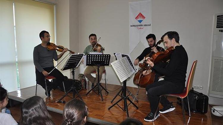 Bahçeşehir Koleji Borusan Quarteti ağırladı