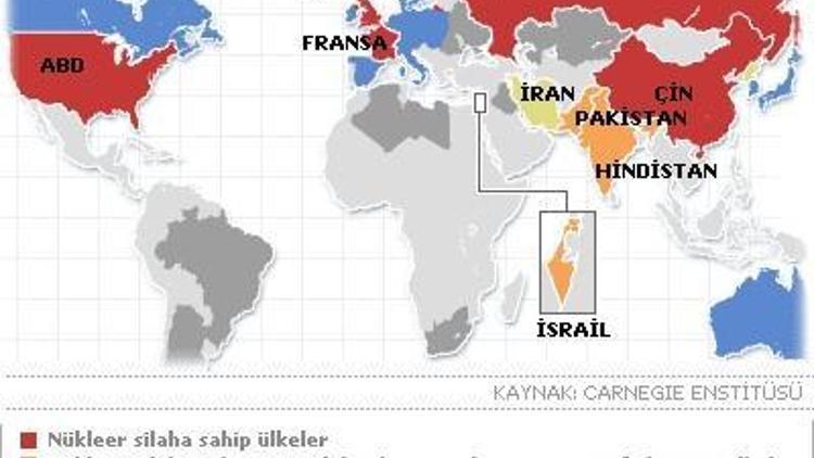 İşte Dünyanın nükleer haritası