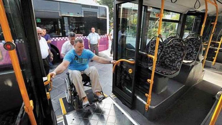 Şehir içi toplu taşıma araçları engellilerin erişimine uygun hale getirilecek