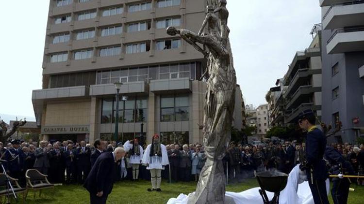 Atinaya EOKA heykeli dikildi