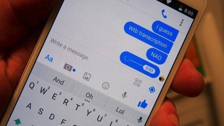 Facebook Messenger sesinizi mesajlara dönüştürecek