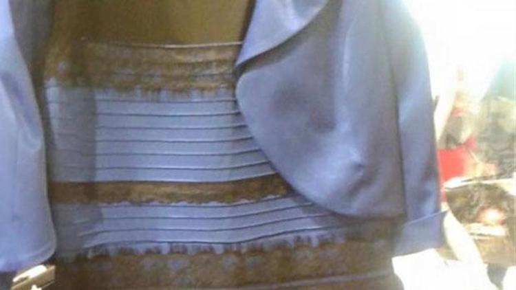 Bu elbiseyi herkes farklı renkte görüyor çünkü...