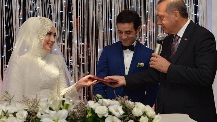 Cumhurbaşkanı Erdoğan nikah şahitliği yaptı