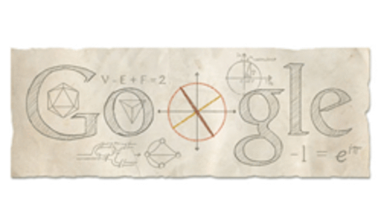 Googledan matematikçi Leonhard Eulera özel doodle