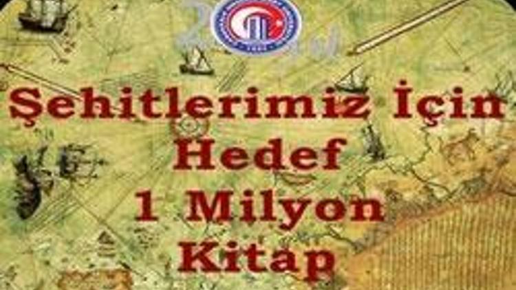 100. yılda şehitlerimiz için 1 milyon kitap