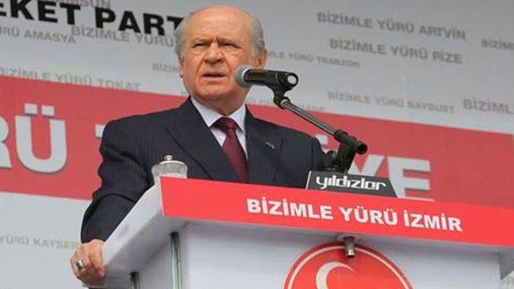 MHP Genel Başkanı Bahçeli İzmirde konuştu