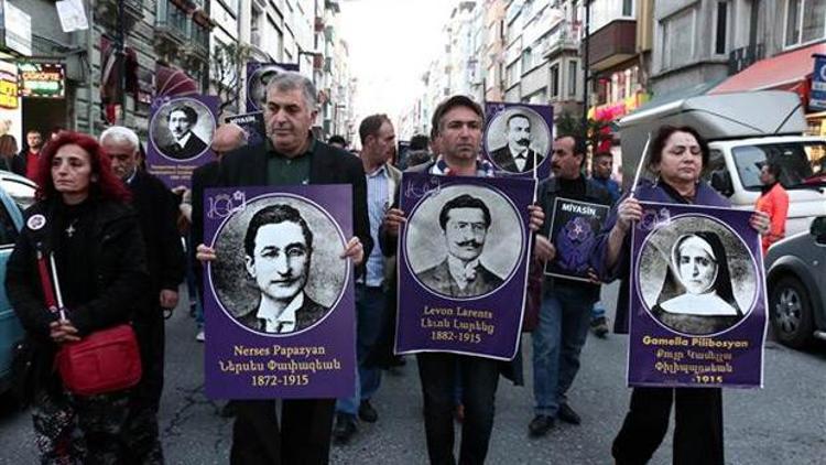 HDPden 1915 olaylarını anma yürüyüşü