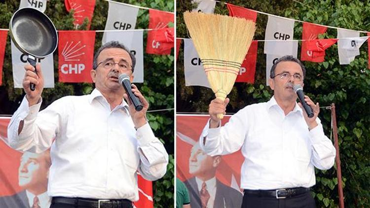 Bodrum’da tavalı süpürgeli miting