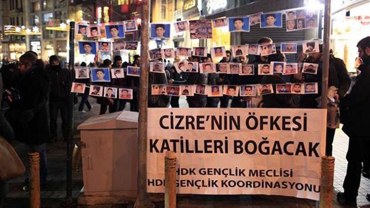 Taksimde Nihat Kazanhan için protesto