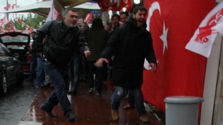 MHP Sarıyer seçim bürosuna silahlı saldırı
