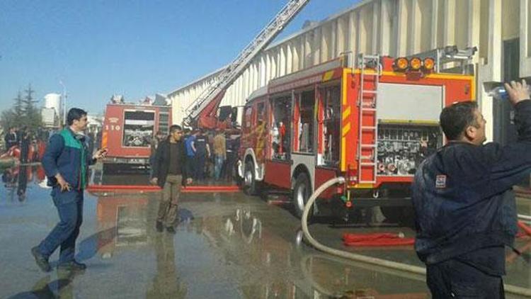 Ankarada korkutan fabrika yangını