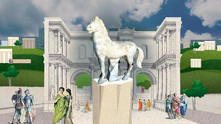 Arkeoloji dünyasında yılın keşfi: Perge’deki at heykeli