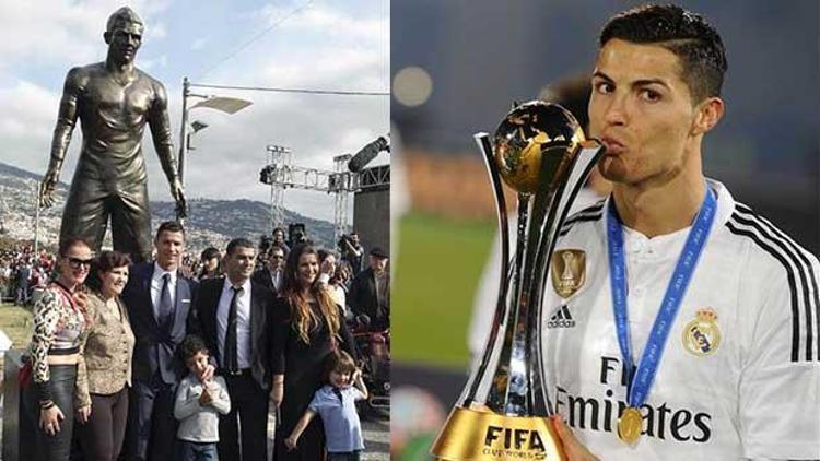 Ronaldonun heykeli dikildi