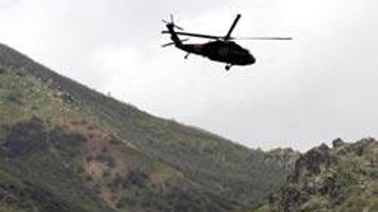 Dağlıcada askeri helikopter kazası