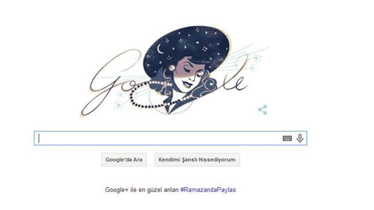 Googledan Safiye Ayla doodleı