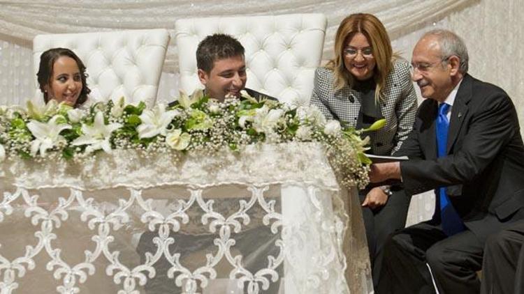 Kılıçdaroğlu, Mansur Yavaşın kızının nikah törenine katıldı