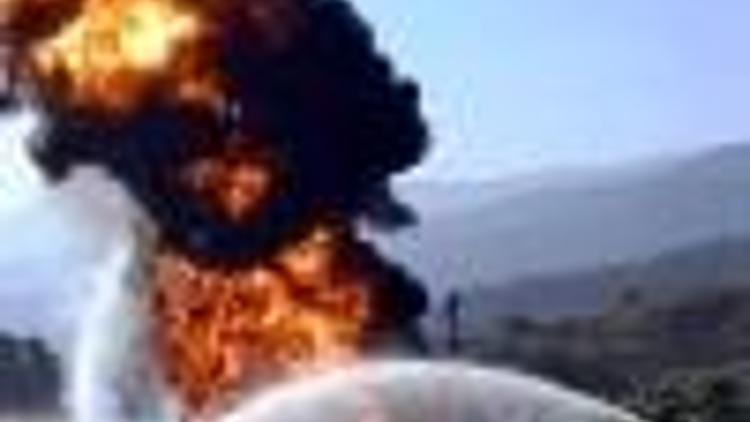 Turkey oil pipeline fire blazing after sabotage