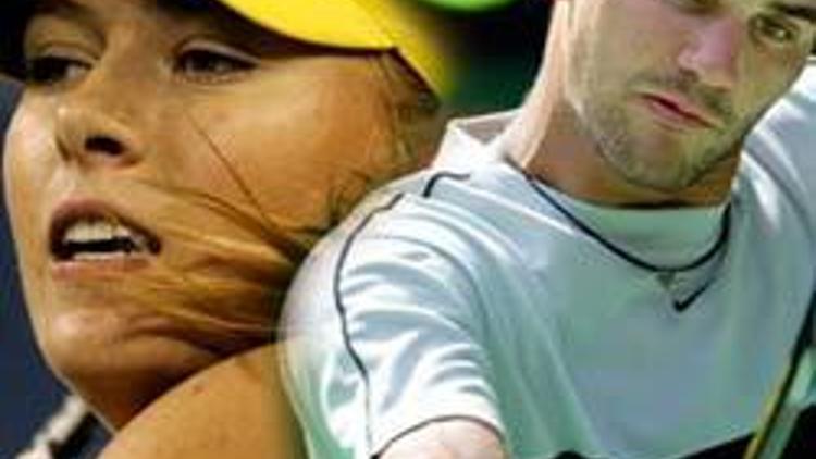Sharapova ve Federer seri başı