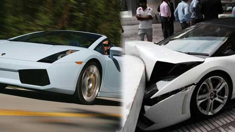 Vale park ederken çarptı  gitti güzelim Lamborghini