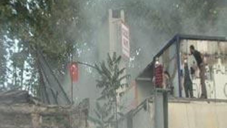 Gezi Parkında yangın
