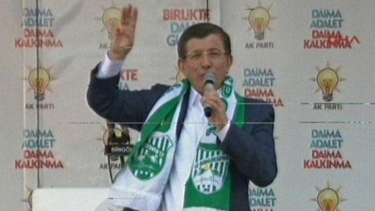 Başbakan Davutoğlu Bingölde konuştu