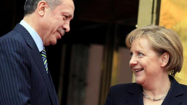 Erdoğan, Almanya Başbakanı Merkelle görüştü
