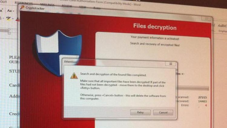 Bilgisayarı ele geçirip fidye isteyen virüs