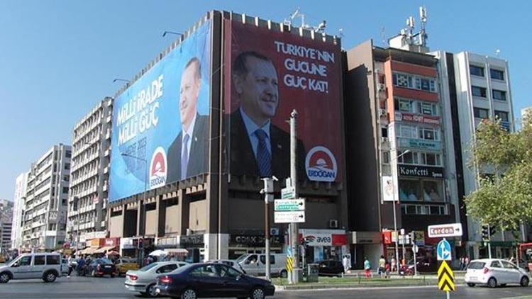 İzmirde Erdoğan mitingi hazırlığı