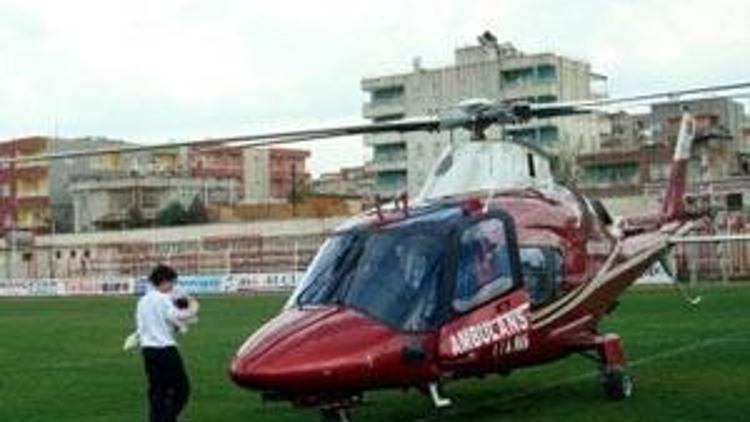 Ambulans helikopterle sevk