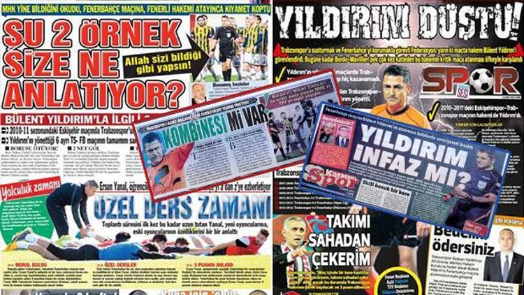 Trabzon basını tepkili: Maça Yıldırım düştü