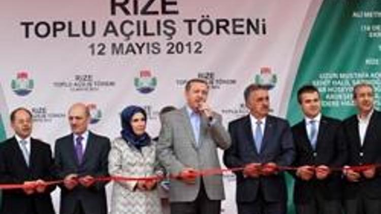Erdoğan, yatırım tutarı 425 milyon lira olan bin 944 yatırımın toplu açılışını gerçekleştirdi