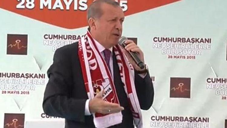 Erdoğan Nevşehirde konuştu