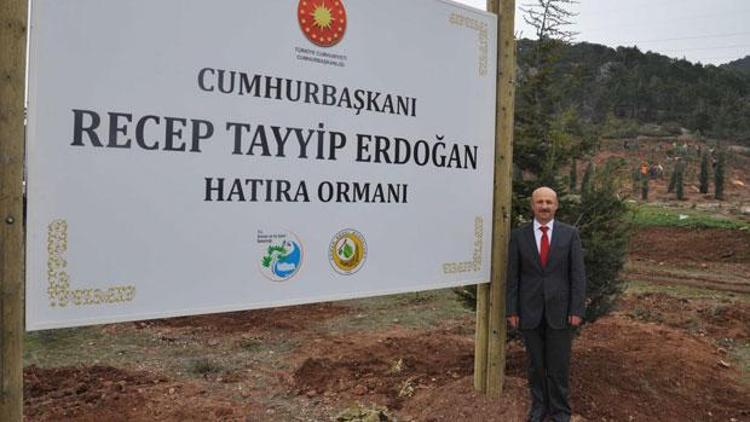 Cumhurbaşkanı Erdoğan adına hatıra ormanı