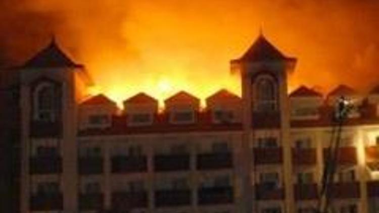 4 yıldızlı otelde korkutan yangın