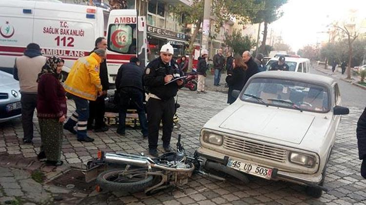 Kask taktı hayatı kurtuldu