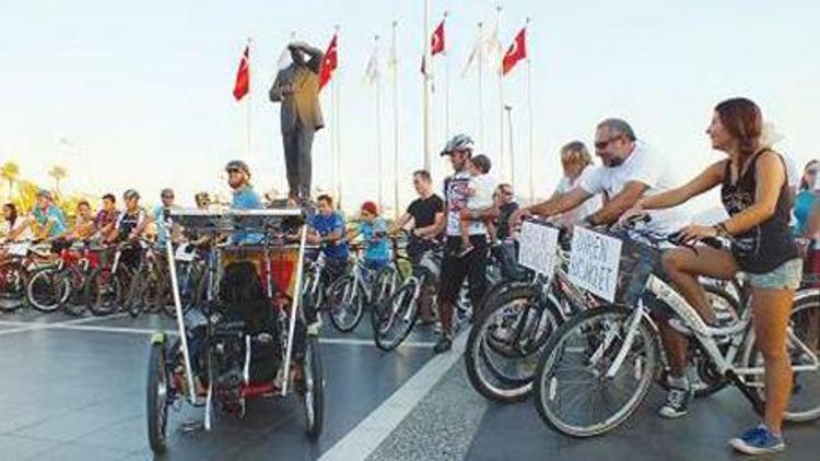 Akaryakıt fiyatına pedallı protesto