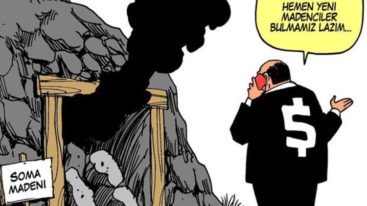 Brezilyalı karikatüristten Türkçe Soma karikatürü