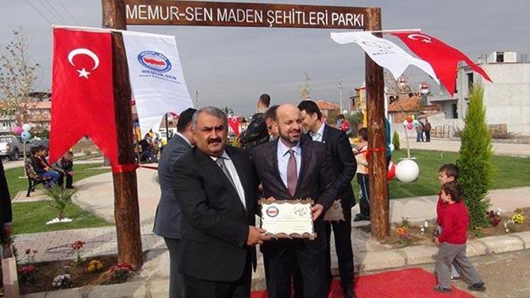 Kınıkta maden şehitleri parkı açıldı