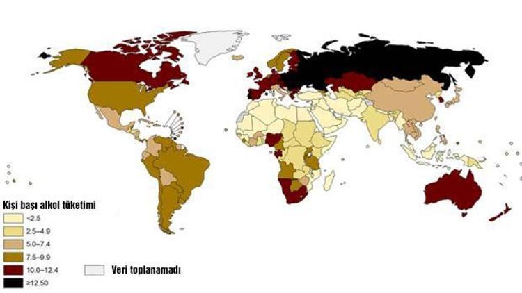 En çok alkol hangi ülkede tüketiliyor