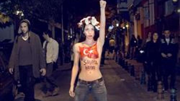 FEMENin üstsüz eylem çağrısına ilk yanıt
