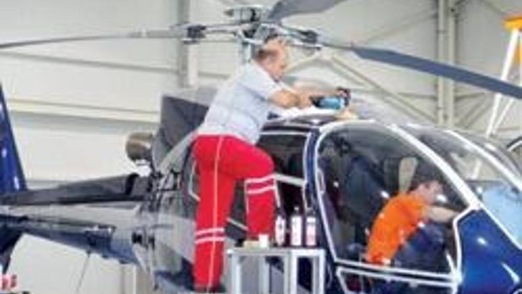 Otomobilden sonra helikopter bakımı