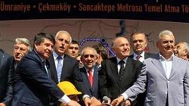 Üsküdar-Ümraniye-Çekmeköy-Sancaktepe metrosunun temeli atıldı